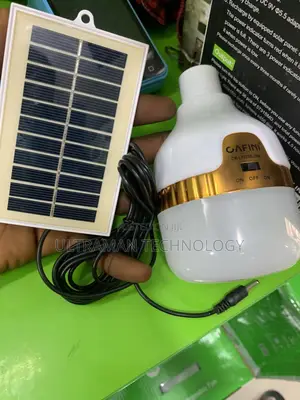 Solar Dc Led Rechargeable Bulb + Panel