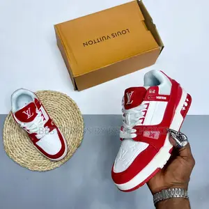 Newlouis Vuitton Trainers Red/White Sneakers