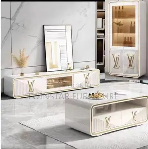 New Modern Tv Stand With Centre Table and Wine Bar