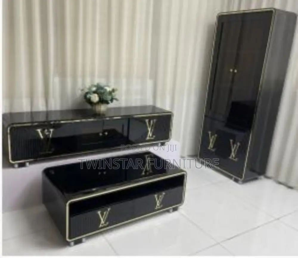 New Modern Tv Stand With Centre Table and Wine Bar