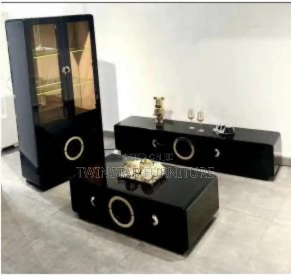 New Modern Tv Stand With Centre Table and Wine Bar