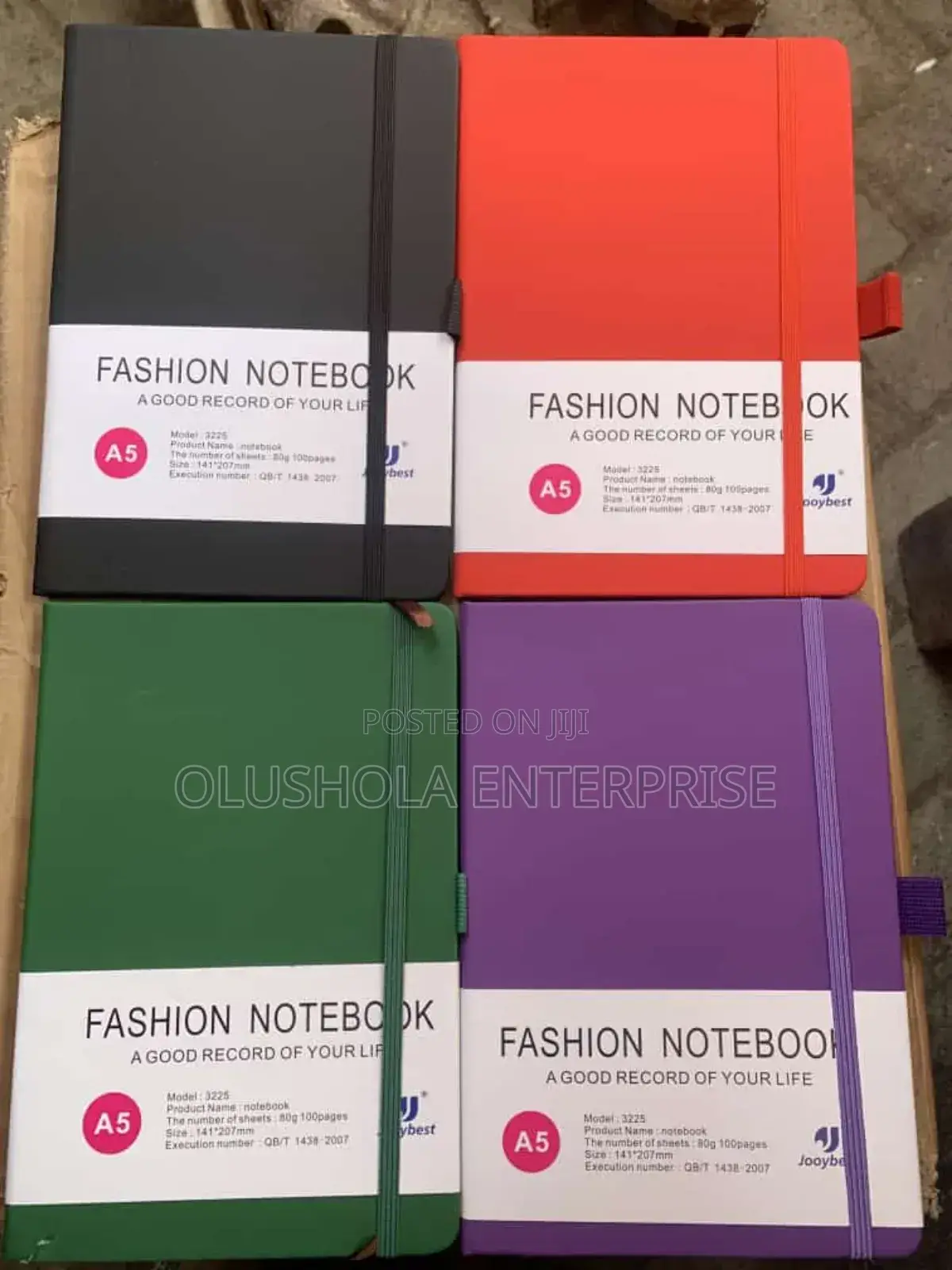 Note Book Different Colors