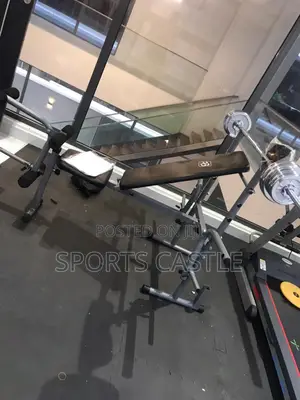 Weight Lifting Bench With 50kg Dumbbell