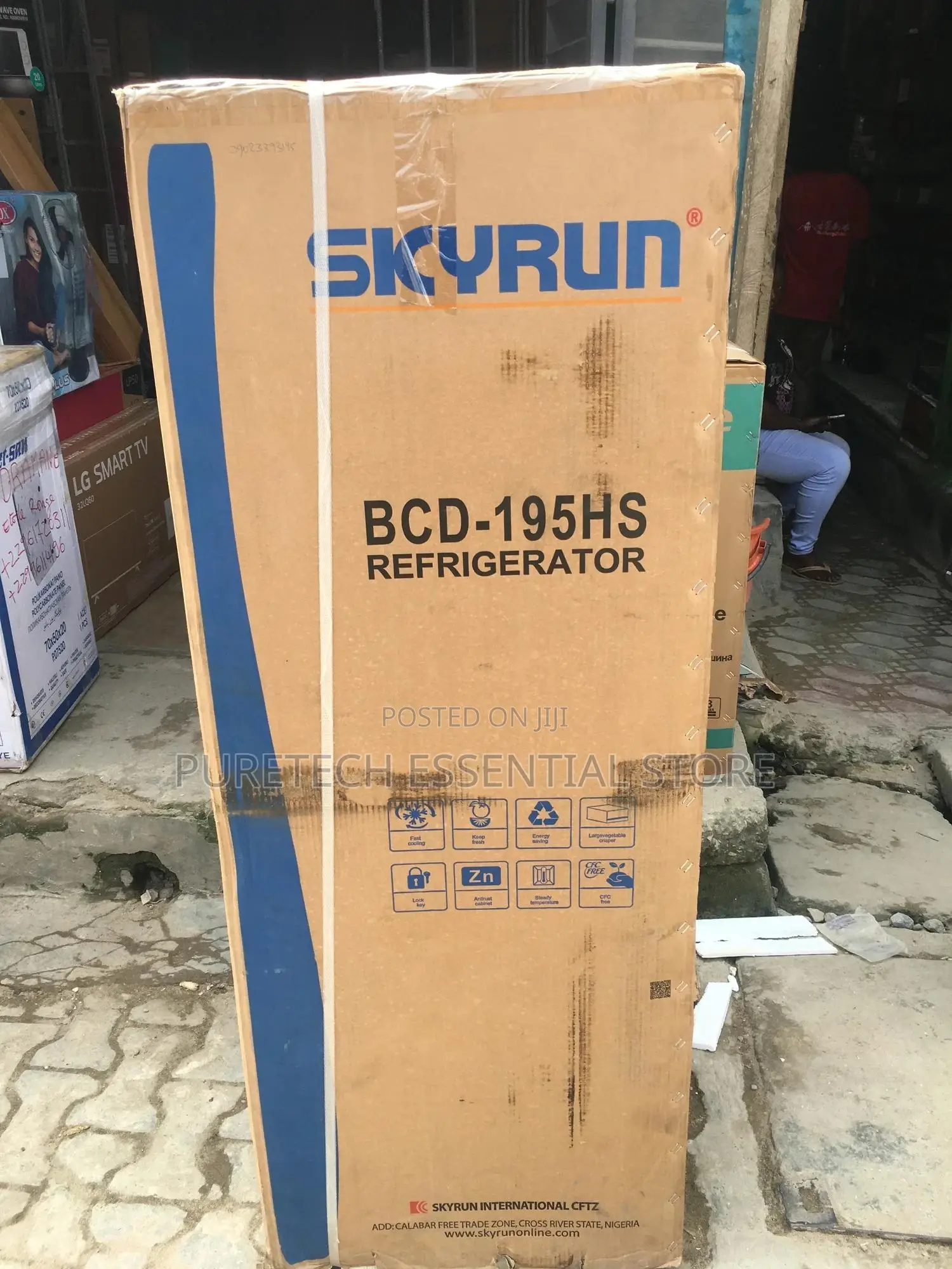 Skyrun Double Door Refrigerator Half/Half BCD195HS