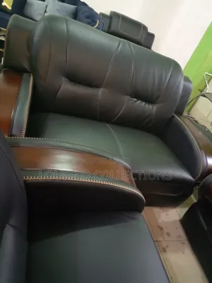Seven Seaters Quality Italian Leather Sofa
