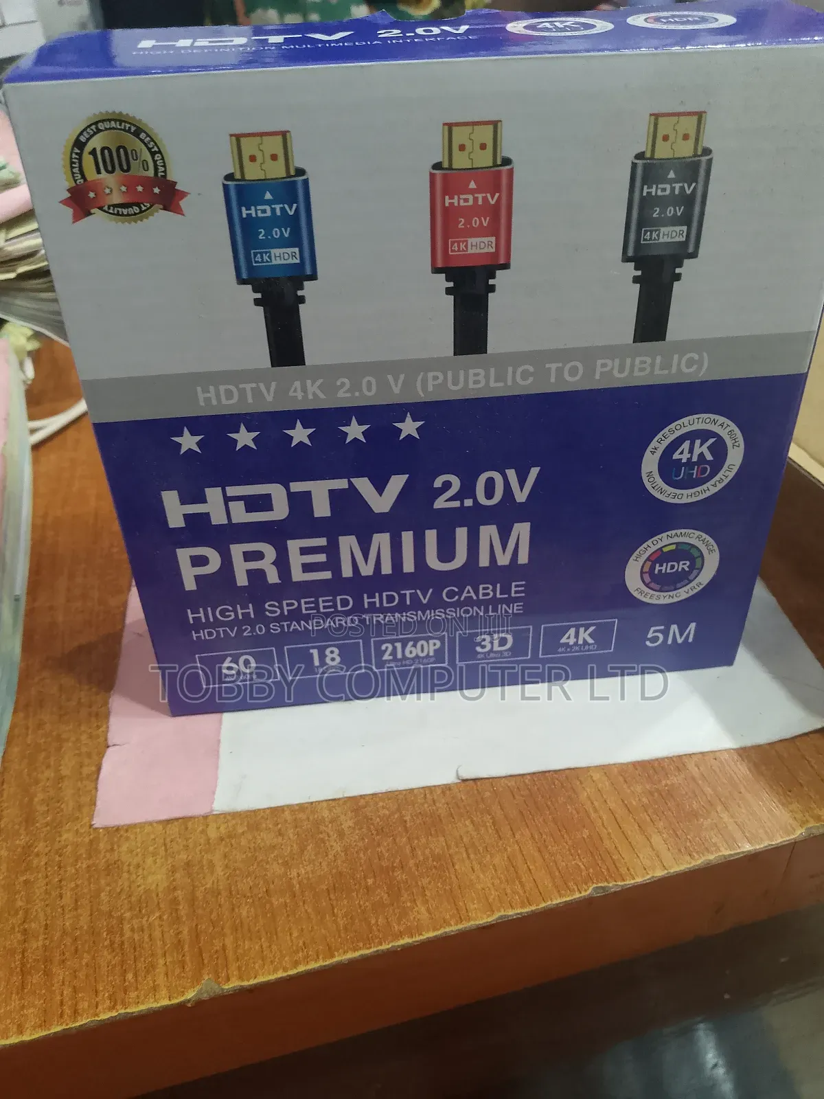 5M Ultrahd HDTV Premium 2.0 High Speed Transmission Cable