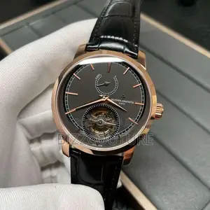 Original Vacheron Constantin Geneve Black Leather Watch