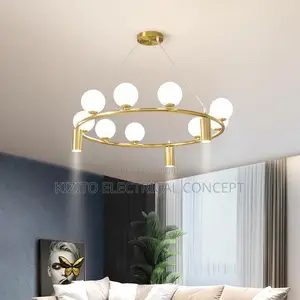 Post Modern Chandelier With Track Light