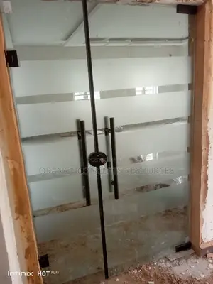 Frameless Glass Double Door