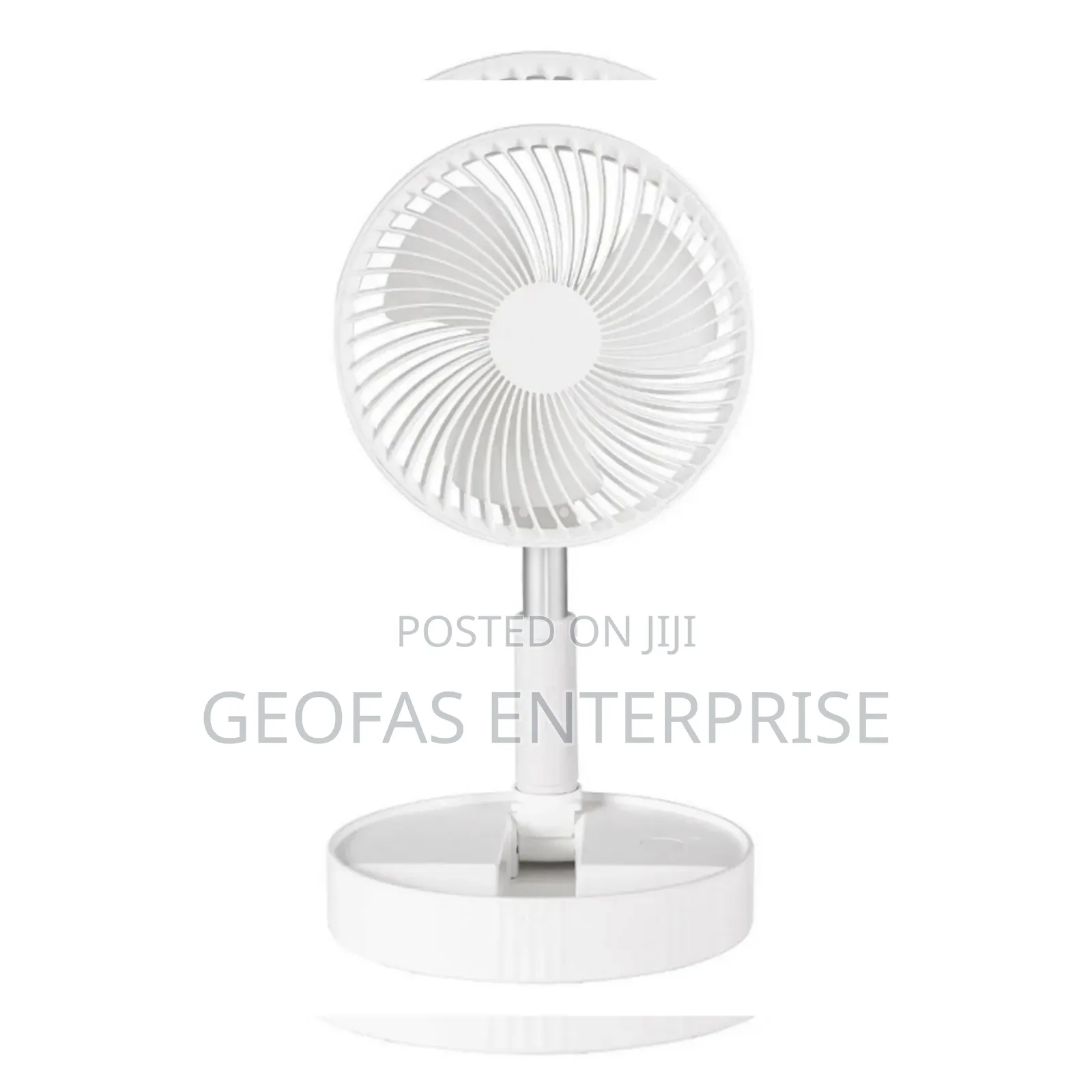 Portable Foldable and Adjustable Rechargeable Table Fan