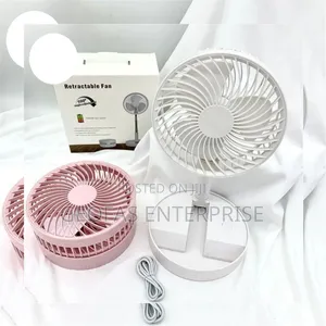 Portable Foldable and Adjustable Rechargeable Table Fan