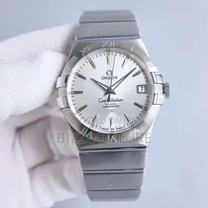 Original OMEGA Co-Axial Chronometer Silver Chain Watch