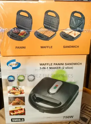 Jd SMP 3in1 Multifunction Sandwich Maker, Toaster, Waffle/Panini Maker