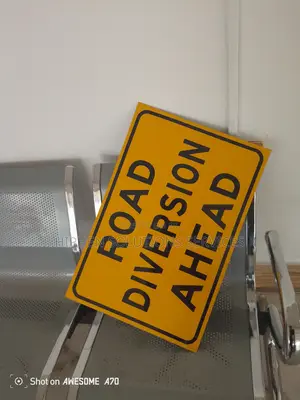 Safely Road Diversion Ahead