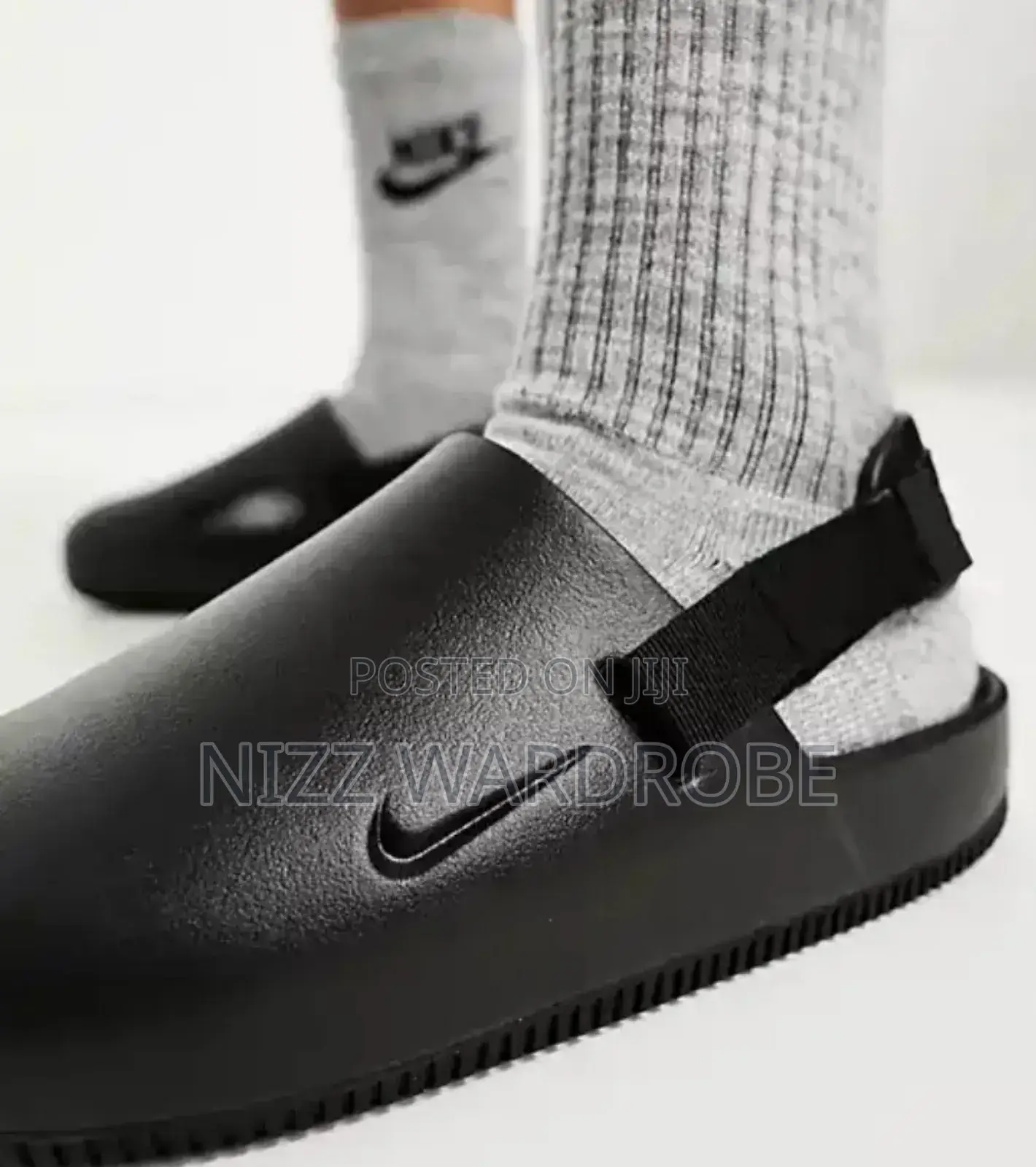 Nike Black Mule Sandals