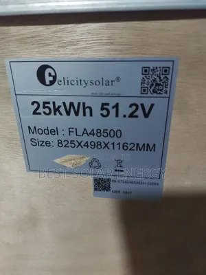 Felicity 25kwh Lithium Ion Battery 51.2v