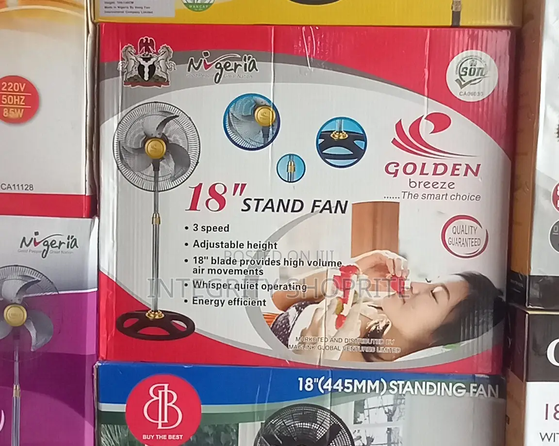 Golden Breeze 18inches Standing Fan