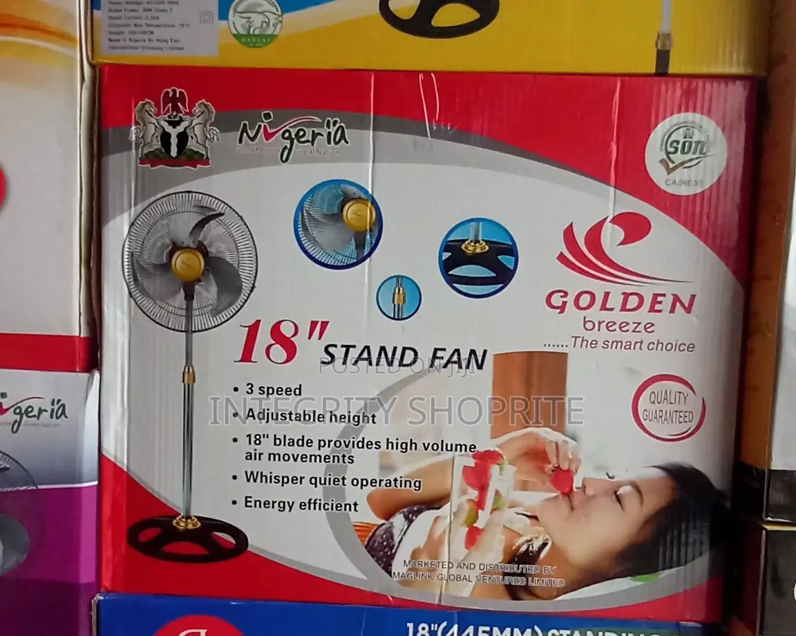 Golden Breeze 18inches Standing Fan