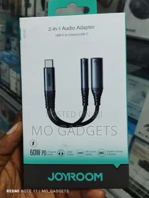 2 in 1 Otg Audio Jack Adapter
