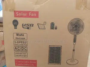 Original Solar Rechargeable Fan 16 Inches