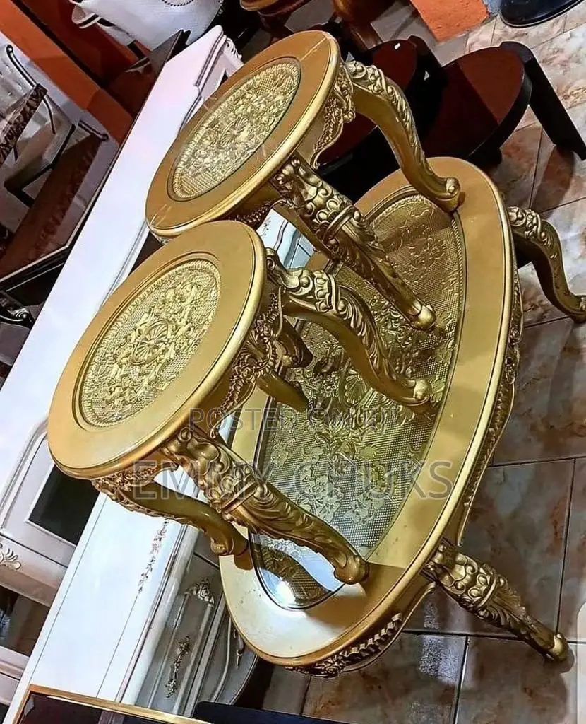 Royal Luxury Center Table and Side Stool