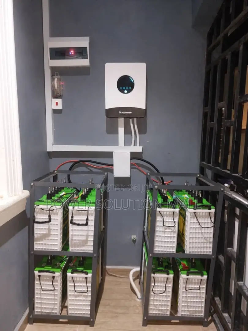 8batteries With 48v Inverter Solar Installation