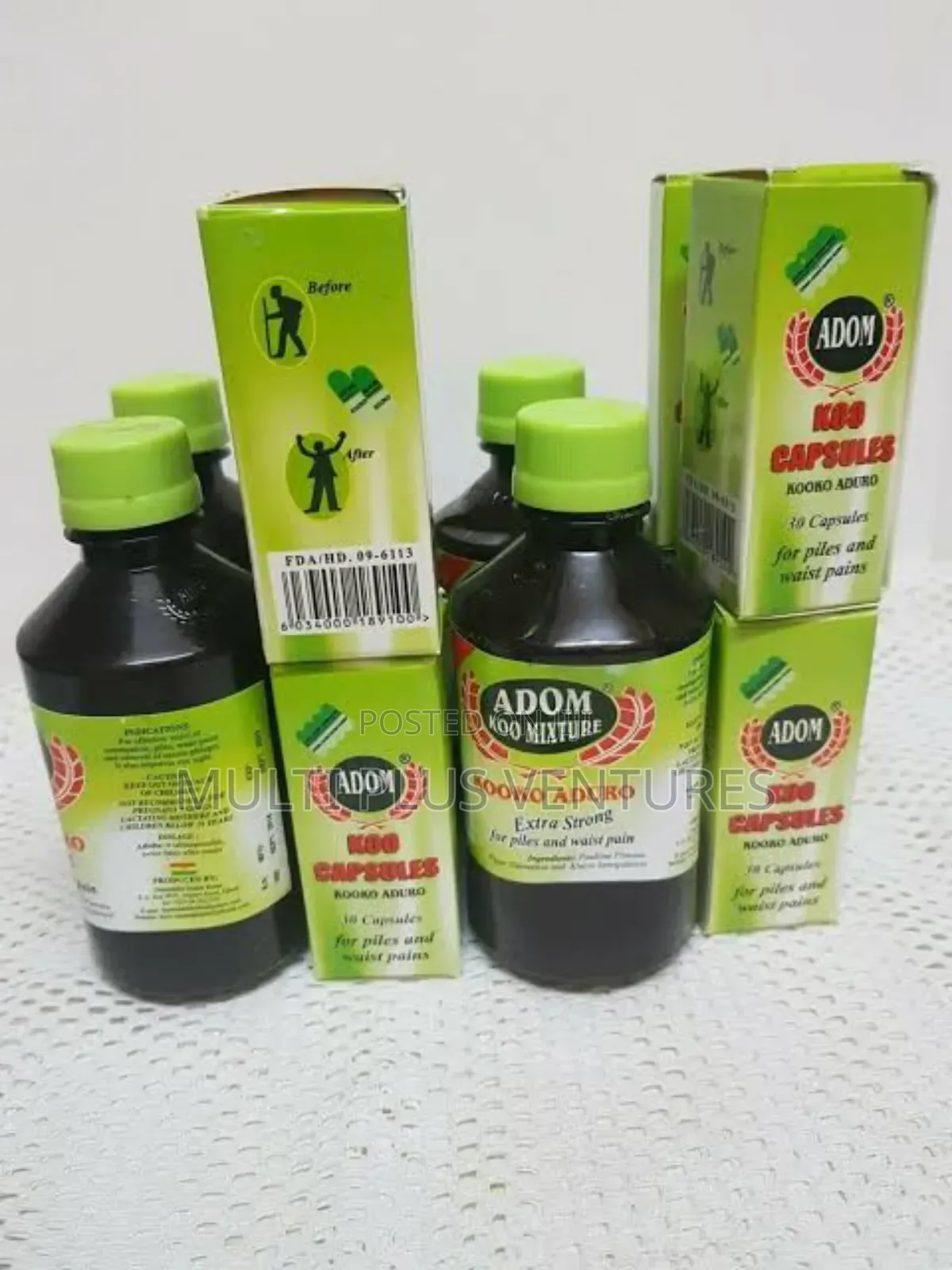 Adom Koo Capsules Mixtures