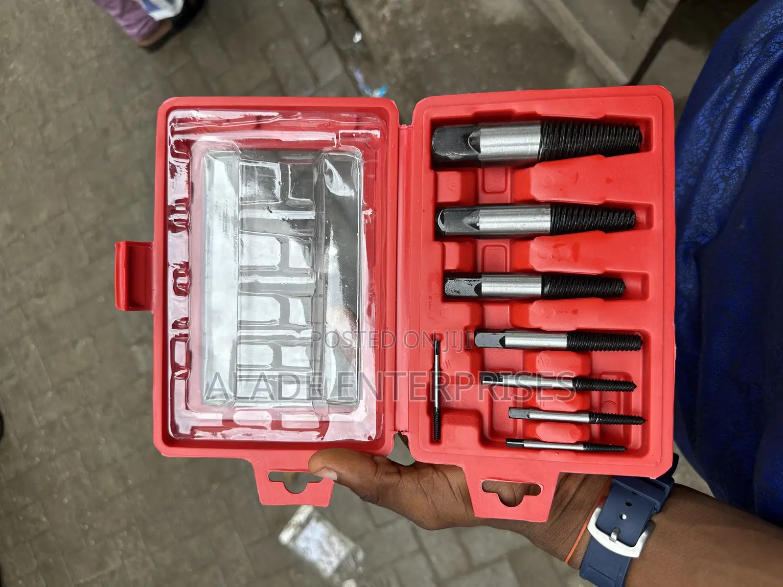 Steel Broken Screw Extractor Kit 8pcs