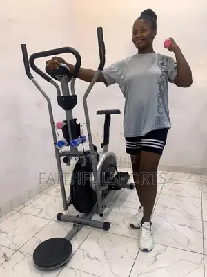 Strong Standard Orbitrack Bike With Twister and Dumbbell
