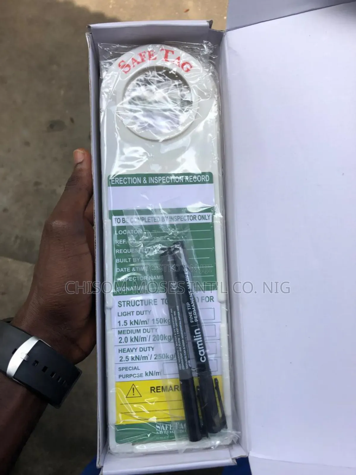 Safe Tag For Scaffolding A Pack
