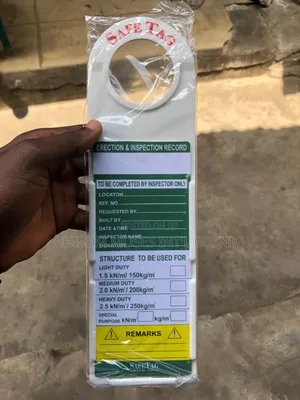 Safe Tag For Scaffolding A Pack
