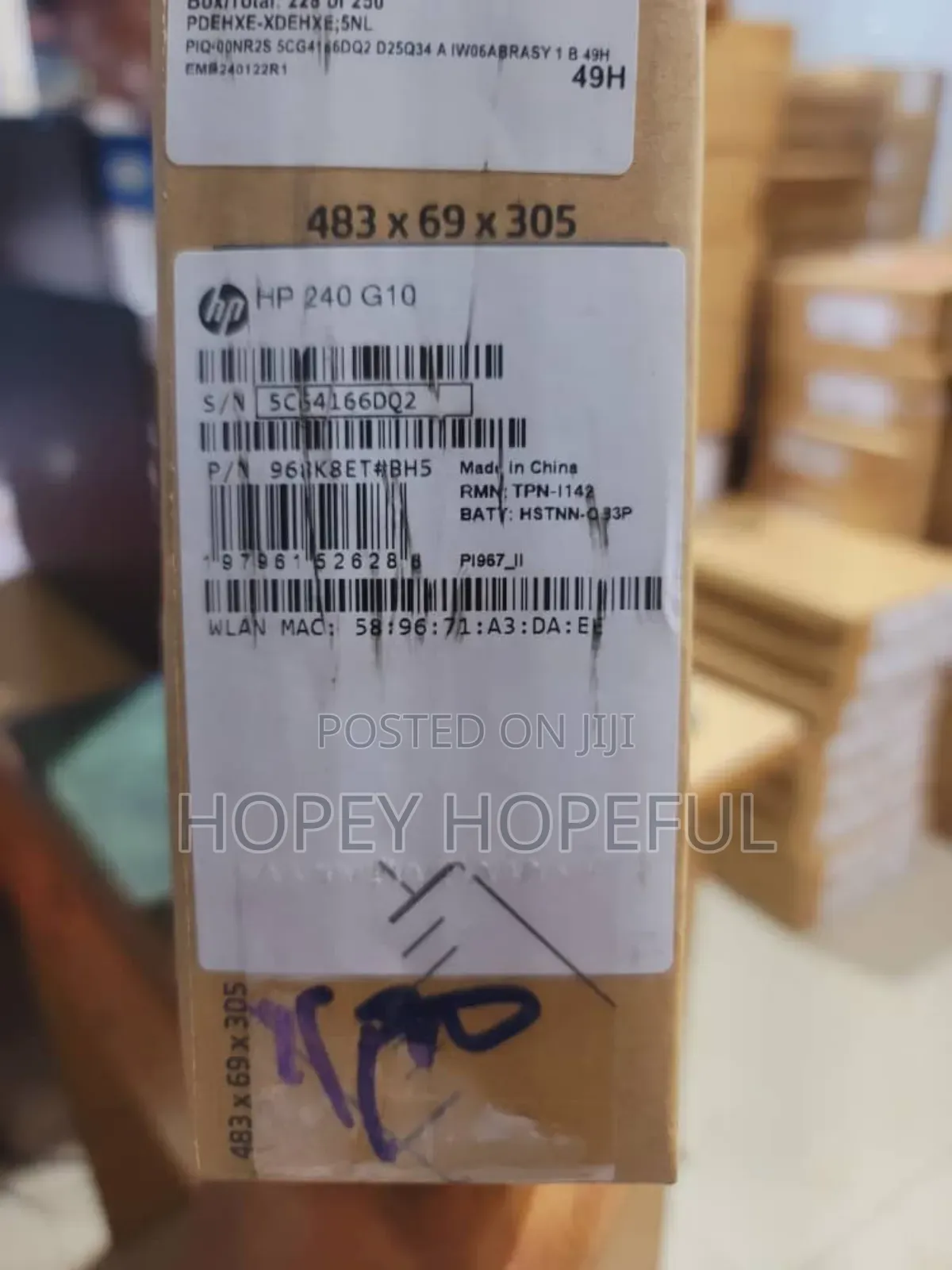 New Laptop HP 240 8GB Intel Core i3 SSD 512GB