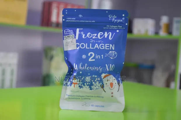frozen glutathione Frozen Gluta Collagen 2 in 1 Whitening X10 - 60 Capsules - Cureka main image 0
