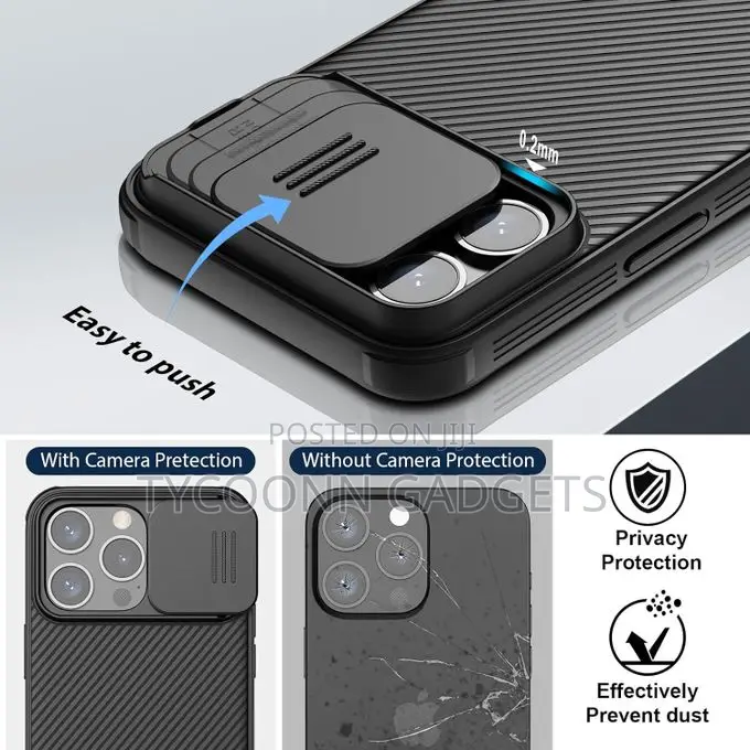 Camshield Pro Back Cover With Camera Cover iPhone 15 Pro Max