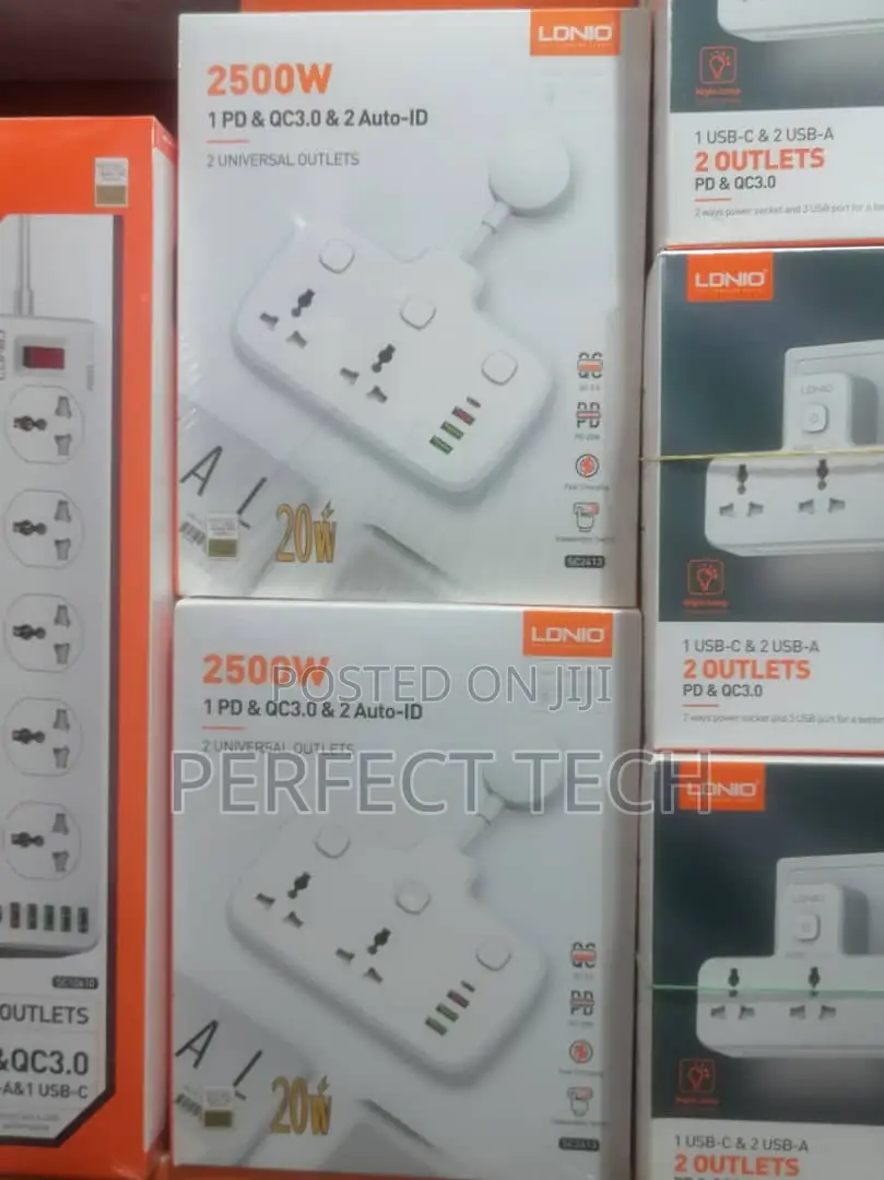 2 Ac Outlets Portable Electrical Extension Socket