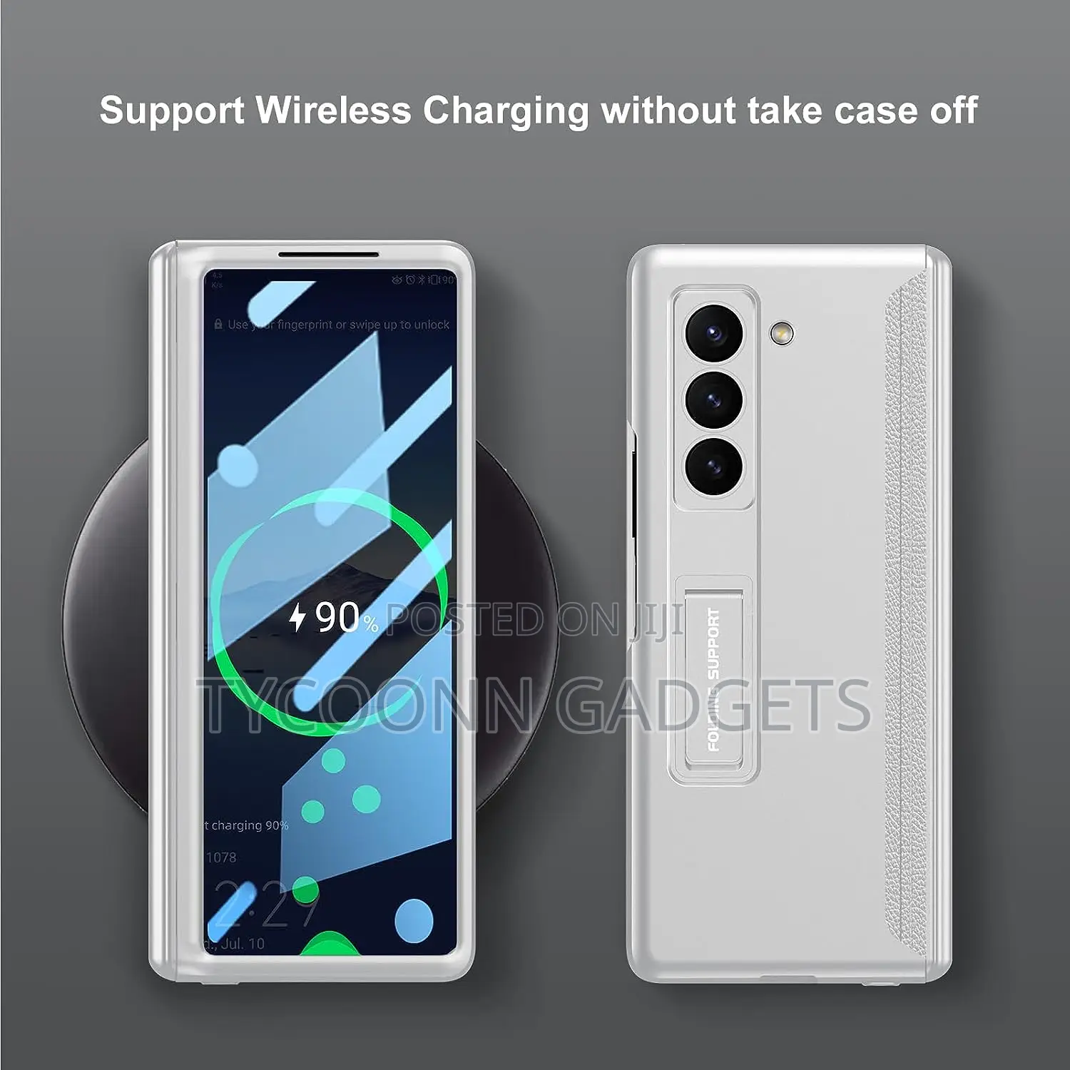 For Z Fold 5 Case Magnetic Hinge Protection Screen Protector