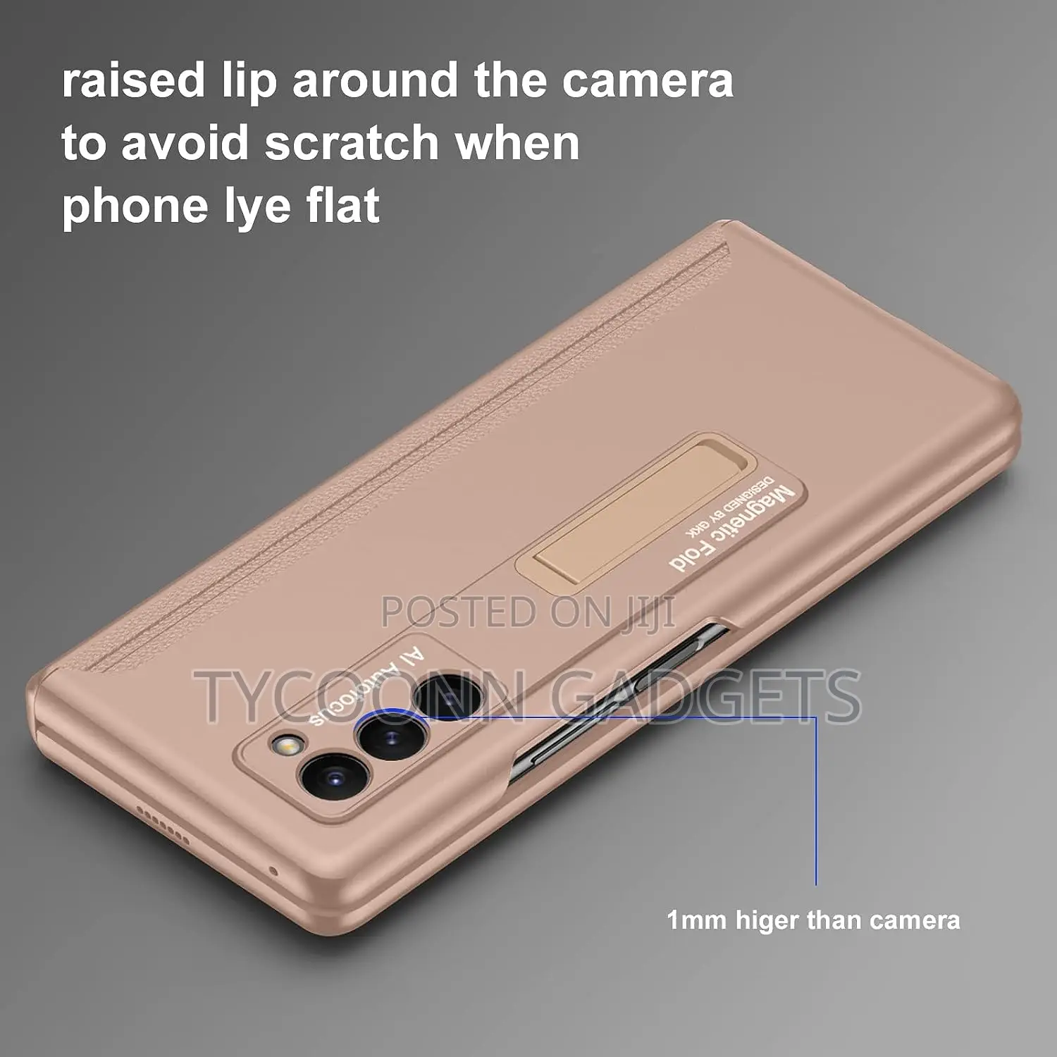 For Z Fold 5 Case Magnetic Hinge Protection Screen Protector
