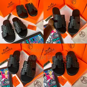 Hermes Leather Slipers