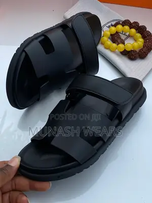Original Leather Hermes Slipers