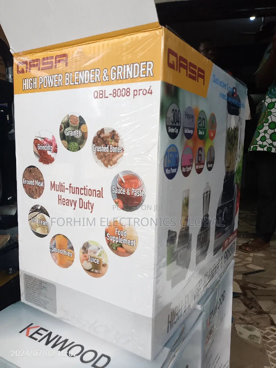 QASA High Power Blender Grinder