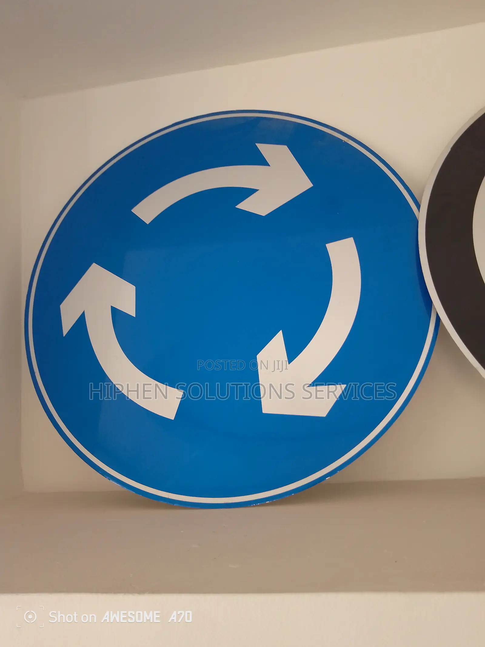 Roundabout Road Sign