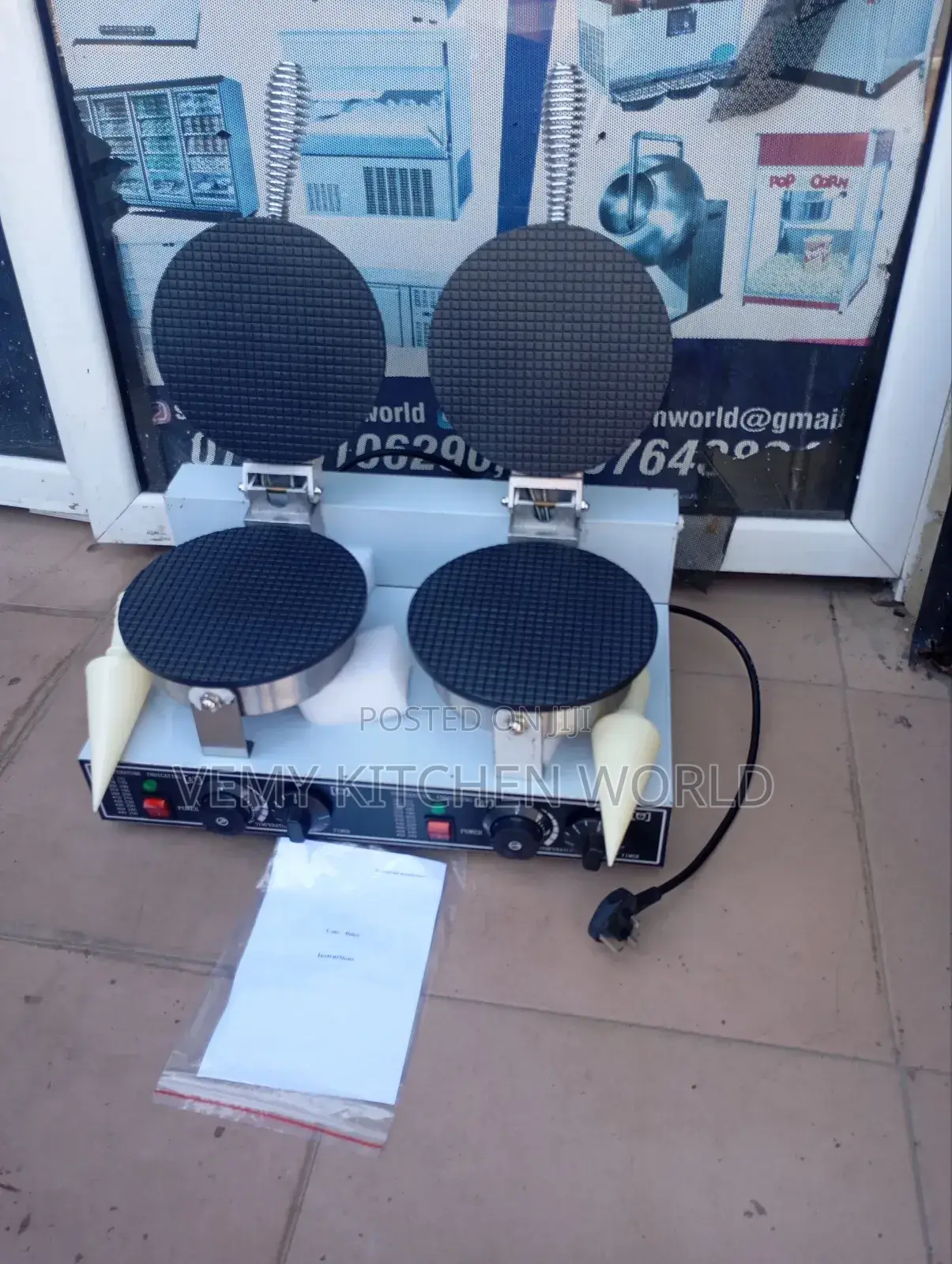 Double Commercial Cone Maker