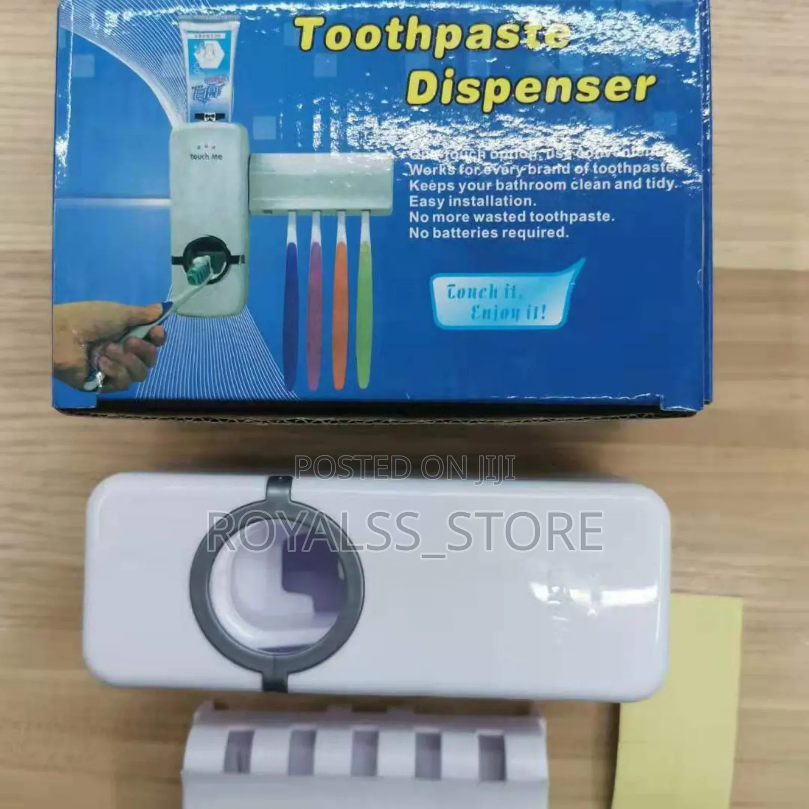 Toothpaste Dispenser and Toothbrush Holder
