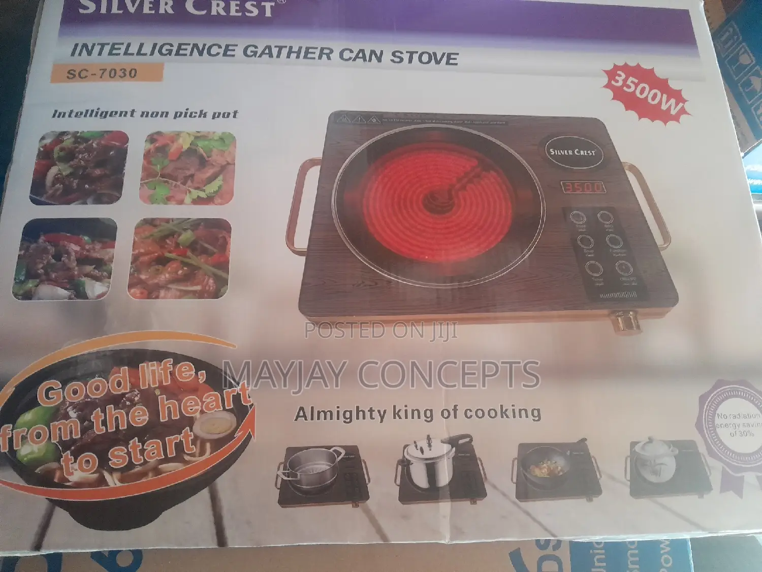 Silvercrest Infrared Hot Plate Cooker With 7 Functions Timer