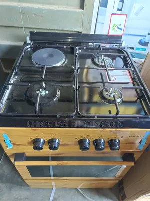Maxi 60×60 3gas 1electric Gas Cooker With Oven Wooden