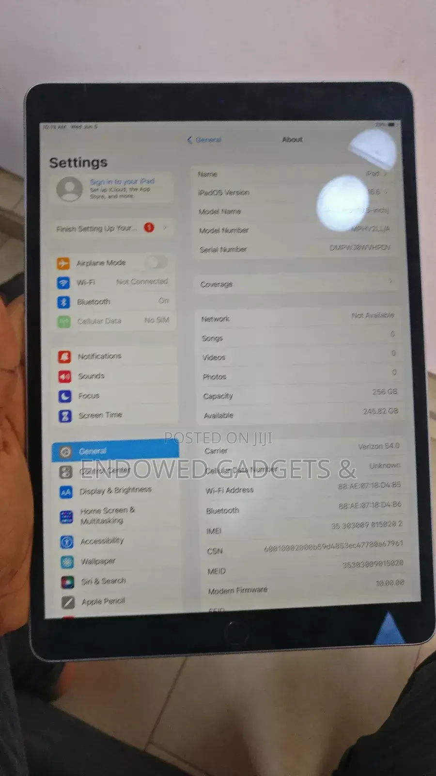 Apple iPad Pro 10.5 (2017) 256 GB Silver