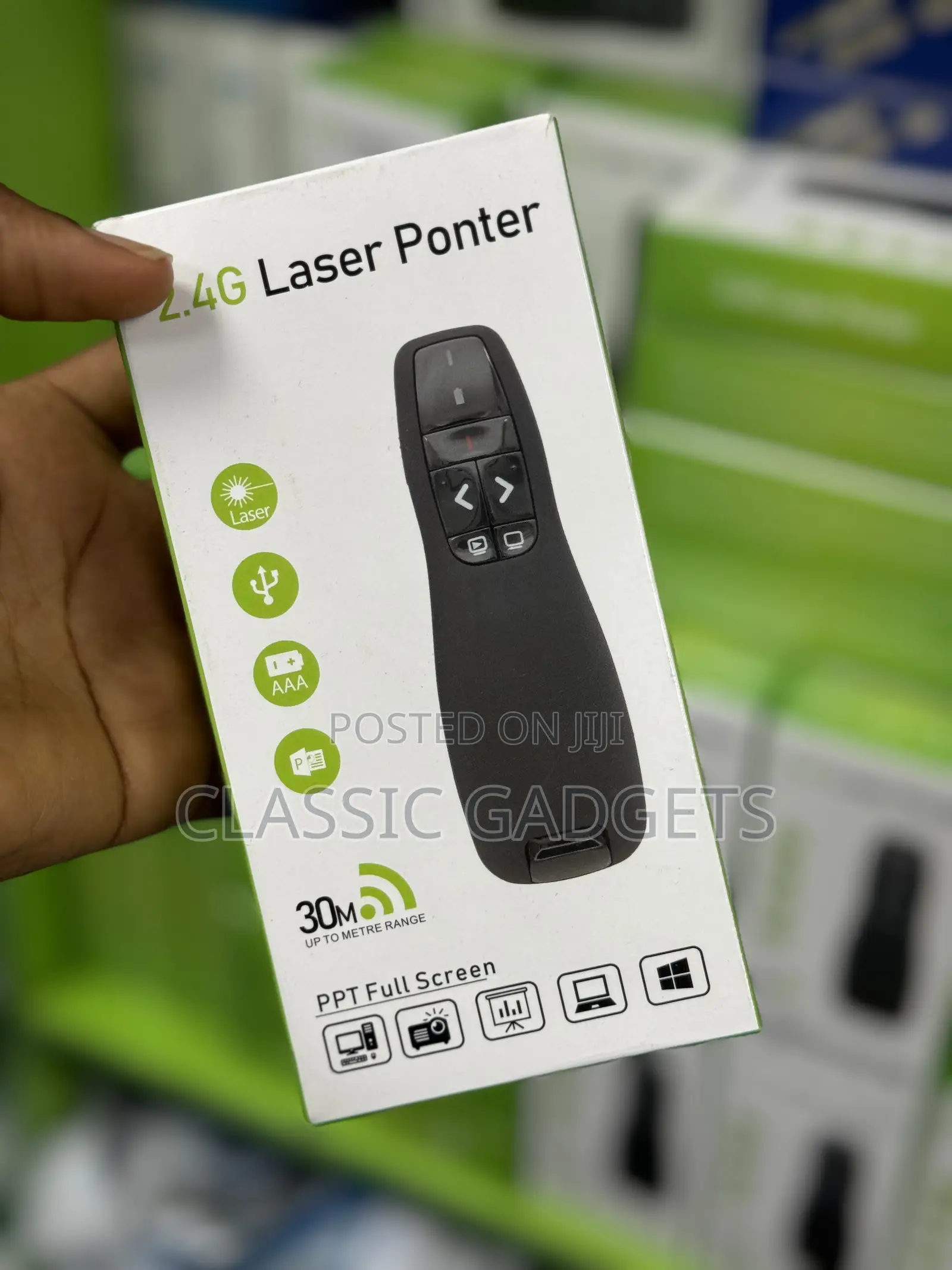 USB Wireless Laser Page Turning Pen R400 2.4G Laser Printer