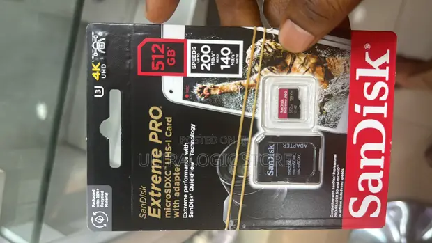 New Sandisk Extreme Pro 128GB Microsd Memory Card in Ikeja
