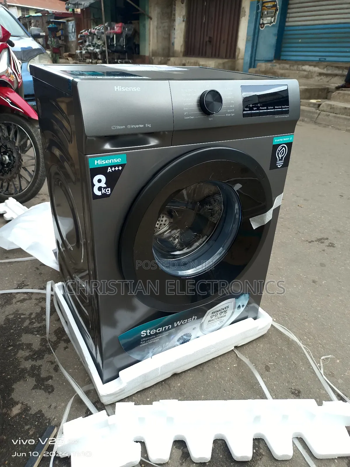 Hisense 8kg Inverter Front Loader Automatic Washing Machine