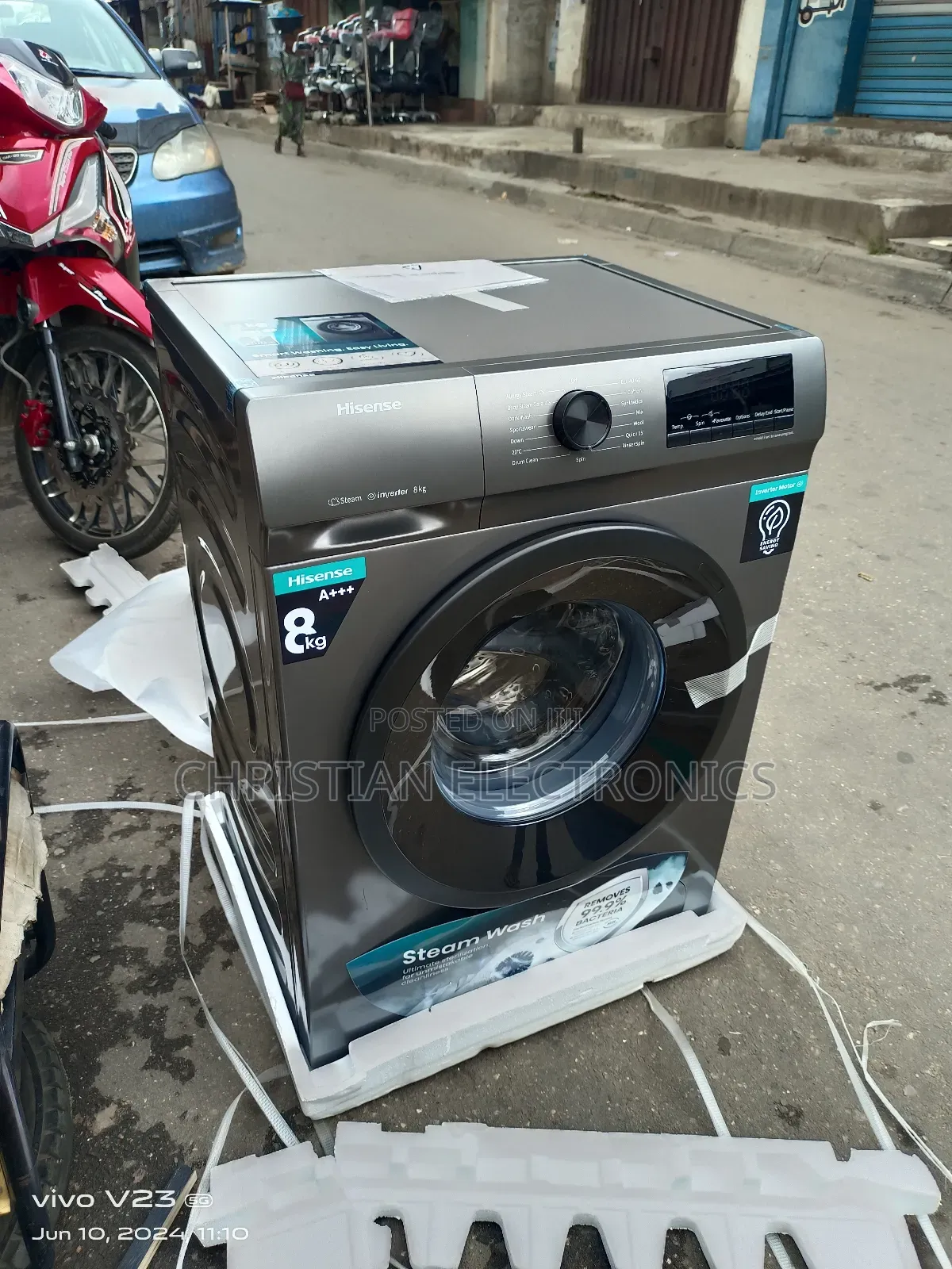 Hisense 8kg Inverter Front Loader Automatic Washing Machine